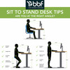 Move 60 Series by Bush Business Furniture 60W x 30D Height Adjustable Standing Desk M6S6030PGSK B-M6S6030PGSK