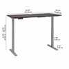 Move 60 Series by Bush Business Furniture 60W x 30D Height Adjustable Standing Desk M6S6030SGSK B-M6S6030SGSK