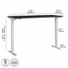 Move 40 Series by Bush Business Furniture 72W x 30D Electric Height Adjustable Standing Desk M4S7230MRSK B-M4S7230MRSK
