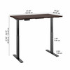 Move 60 Series by Bush Business Furniture 48W x 24D Height Adjustable Standing Desk M6S4824MRBK B-M6S4824MRBK