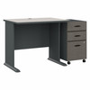 Bush Business Furniture Series A 36W Desk with Mobile File Cabinet SRA024SLSU