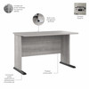 Bush Business Furniture Studio A 48W Computer Desk in Platinum Gray SDD248PG B-SDD248PG