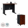 Bush Business Furniture Series A 36W Desk with Mobile File Cabinet SRA024HCSU B-SRA024HCSU