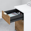 Bush Business Furniture Jamestown 72W L Shaped Desk with Drawers JTN009FWWHSU B-JTN009FWWHSU