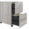 Bush Business Furniture Hybrid 2 Drawer Mobile File Cabinet - Assembled HYF116PGSU-Z B-HYF116PGSU-Z