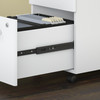 Bush Business Furniture Easy Office 2 Drawer Mobile File Cabinet - Assembled EO108WHSU B-EO108WHSU