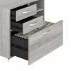 Bush Business Furniture Hybrid 2 Drawer Lateral File Cabinet with Shelves HYB018PGSU B-HYB018PGSU