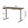 Move 60 Series by Bush Business Furniture 48W x 24D Height Adjustable Standing Desk M6S4824MHSK B-M6S4824MHSK