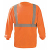 Occunomix Long Sleeve T-Shirt, 2, R, Polyester, Orange, 5XL LUX-LST2BX-O5X