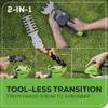 Greenworks 7.2V Lithium-Ion Cordless Grass Shear Shrubber 1600002 704869 Greenworks 7.2V Lithium-Ion Cordless Grass Shear Shrubber 1600002 704869