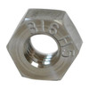 Hex Nut, 3/8"-16, 316 Stainless Steel, Not Graded, Plain, 21/64 in Ht