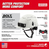 BOLT White Front Brim Vented Safety Helmet - Type 2, Class C  48-73-1320