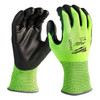 Work Gloves, Cut Level A5 ,Dipped ,Nitrile ,Smooth ,L 12 PK