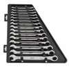 Milwaukee Tool 15pc Ratcheting Combination Wrench Set - Metric 48-22-9516