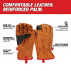 Milwaukee Tool Goatskin Leather Gloves - XXL,PR 48-73-0014