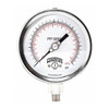 Industrial Pressure Gauge, 0 to 100 psi, 4 in Dial, 1/4 in NPT, Bottom Location