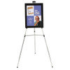 Quartet Portable Telescoping Display Easel, Silver 50E