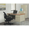Hirsh Office Desk, Right Hand Pedestal, 48"W x 30"D, Putty-Oak 20436