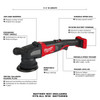 Milwaukee Tool M18 FUEL 15mm Random Orbital Polisher (Tool Only) 2684-20