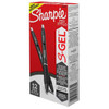 Sharpie S-Gel Pen,Medium 0.7mm,Black,PK12 2096159