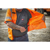 Milwaukee Tool Class 3 High Visibility Orange Mesh Safety Vest - Small/Medium 48-73-5135