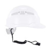 Ergodyne Coil Hard Hat Lanyard,Clamp,13in.L,Black 3158