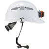 Ergodyne Coil Hard Hat Lanyard,Clamp,13in.L,Black 3158