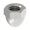 Low Crown Cap Nut, 5-8"-11, 18-8 Stainless Steel, Plain, 1 in H, 2 PK  CPB252