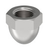 Low Crown Cap Nut, 5-8"-18, 18-8 Stainless Steel, Plain, 1 in H, 2 PK  CPB253