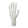 Cleanroom Gloves, 5 ISO Class, Nitrile, 11 1/2 in L, 3.9 mil, White, M, 1000 PK