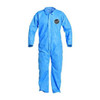 Dupont Collared Disposable Coverall, L, Blue, SMS, zipper PB120SBULG002500