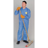 Dupont Collared Disposable Coverall, 4Xl, Blue, SMS, zipper PB125SBU4X002500