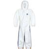 Hooded Disposable Coveralls, Xl, White, Tyvek(R) 400 D, zipper  TD127SWBXL0025CM