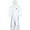 Dupont Hooded Disposable Coveralls, 4Xl, White, Tyvek(R) 400 D, zipper TD127SWB4X0025CM