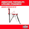 Adjustable Tripod Chain Vise, 1-8 in to 6 in Pipes, 49-1-2 in Max H, Foldable  48-22-8690