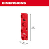 Milwaukee Tool M12 Battery Rack for PACKOUT Wall-Mounted Storage 48-22-8338
