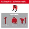 Milwaukee Tool 3 in. Curved Hook for PACKOUT Wall-Mounted Storage 48-22-8335