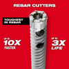Milwaukee Tool 7-8 in. x 12 in. Straight Shank Rebar Cutter 48-20-6785