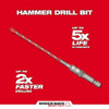 5-32 in. x 6 in. SHOCKWAVE Carbide Hammer Drill Bit for Concrete Screws  48-20-9092