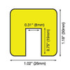 Knuffi Edge Guard, Square, Black-Yellow 60-6760