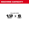 Milwaukee Tool Toilet Auger,Metal,1-2" dia,6 ft 49-16-3576