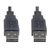 Tripp Lite Reversible USB Cable,Black,36in L UR020-003