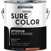 Rust-Oleum Sure Color Flat Black Interior Wall Paint and Primer, Gallon 380216 773306