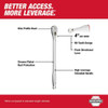 Milwaukee Tool 1-4 in. Drive 9 in. Ratchet 48-22-9005