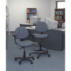 Bevco Fabric Task Chair, 16" to 21", No Arms, Black V4007MG-BK