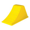 Checkers Wheel Chock,12-1/4 In H,Urethane,Yellow AT3514-AC-Y
