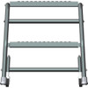Ballymore 19 in H Steel Rolling Ladder, 2 Steps, 450 lb Load Capacity 218PSU