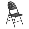 National Public Seating Folding Chair, Plastic, Black, PK4 1110