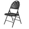 National Public Seating Folding Chair, Plastic, Black, PK4 1110