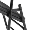 National Public Seating Folding Chair, Plastic, Black, PK4 1110